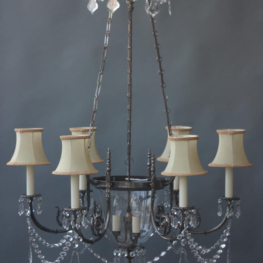Russian style, 6+3 light chandelier