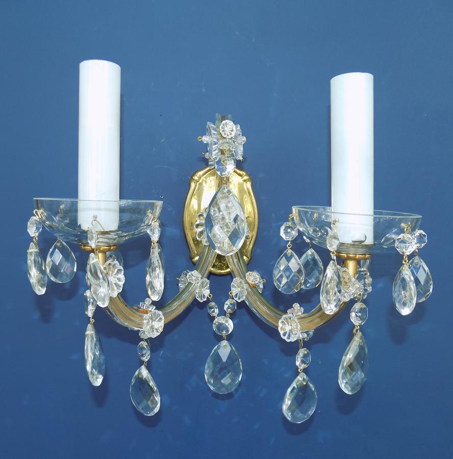 Pair of Two-Arm, Maria Theresa Sconces