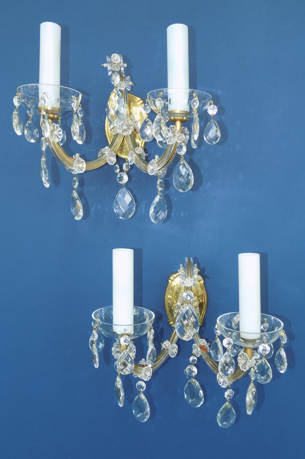 Pair of Two-Arm, Maria Theresa Sconces