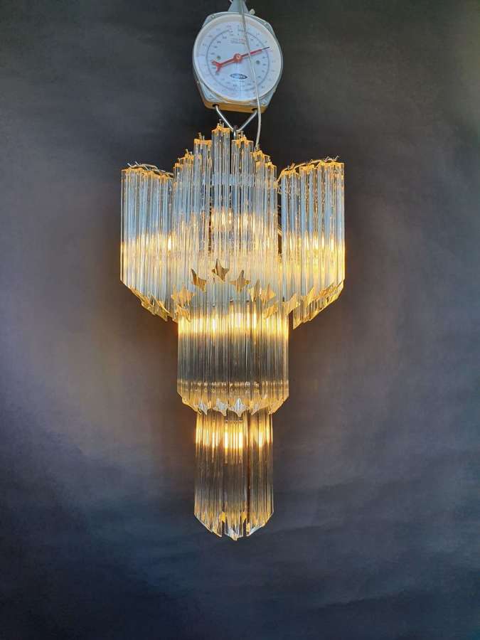 Italian 1970's Murano Glass Chandelier