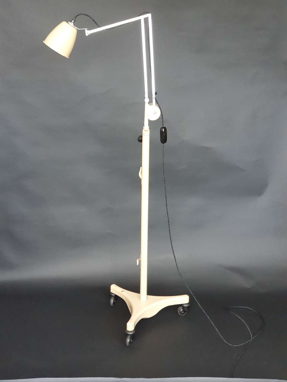 A Vintage Industrial Hadrill & Hortsmann Counterbalance Floor Lamp