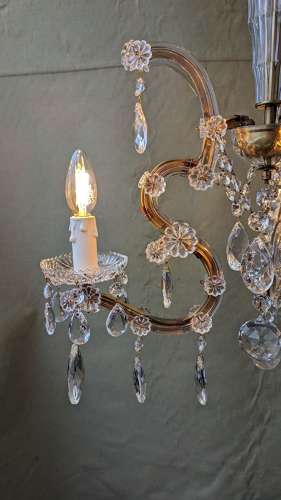 Vintage 3 light Maria Theresa Chandelier