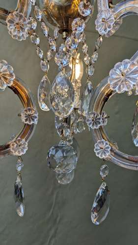 Vintage 3 light Maria Theresa Chandelier