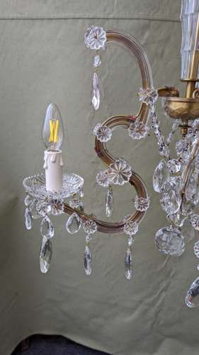 Vintage 3 light Maria Theresa Chandelier