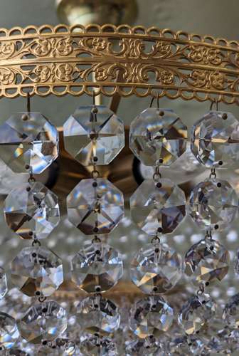 Semi Flush Mount Bag Chandelier