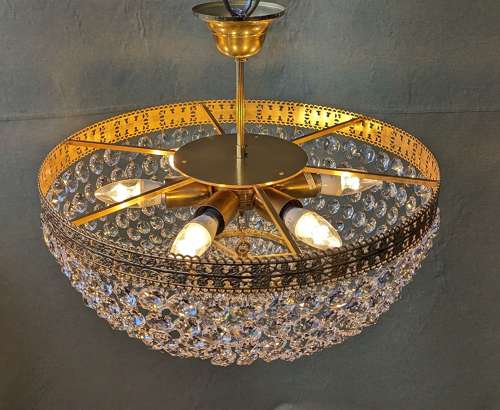 Semi Flush Mount Bag Chandelier