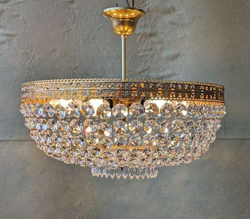 Semi Flush Mount Bag Chandelier