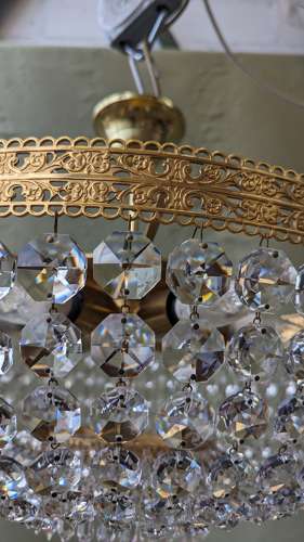 Semi Flush Mount Bag Chandelier