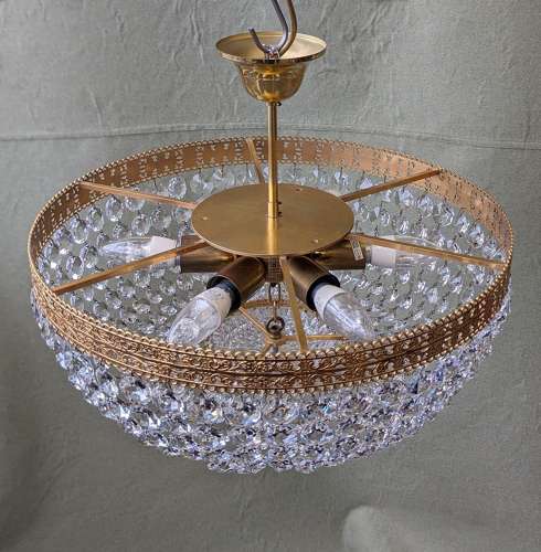 Semi Flush Mount Bag Chandelier