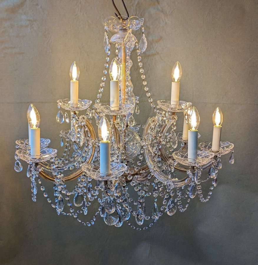 12 Light Czech Maria Theresa Chandelier
