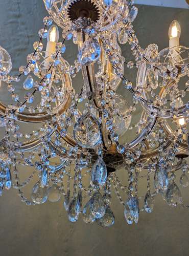 12 Light Czech Maria Theresa Chandelier