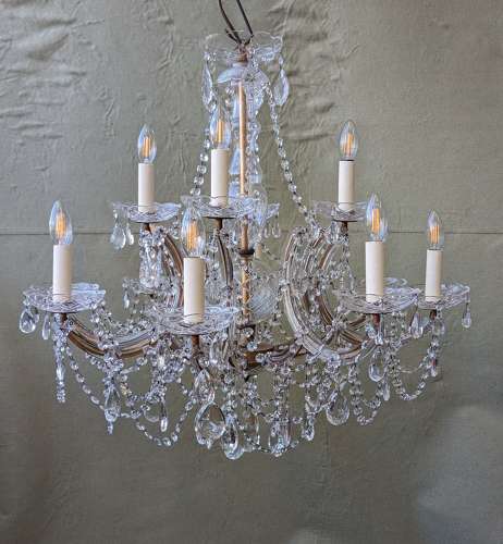 12 Light Czech Maria Theresa Chandelier