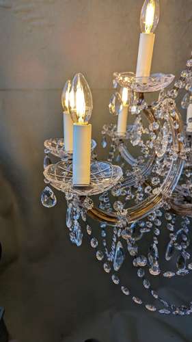 12 Light Czech Maria Theresa Chandelier