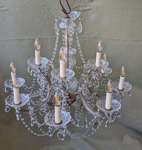 12 Light Czech Maria Theresa Chandelier