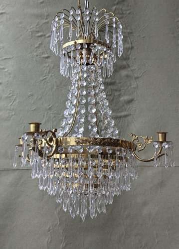 Antique Gustavian Chandelier 1900's