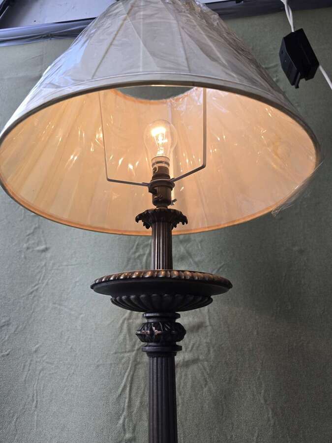 Bronzed Cast Iron Floor Lamp