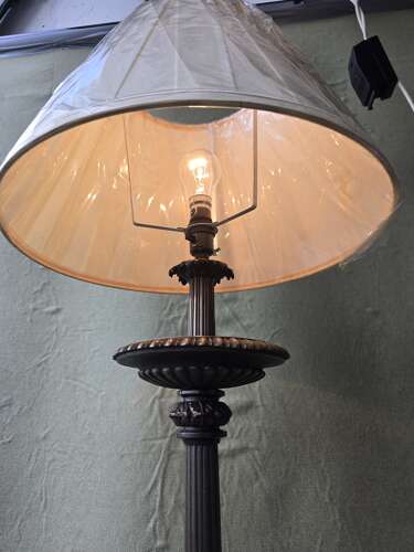 Bronzed Cast Iron Floor Lamp