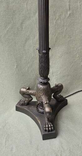 Bronzed Cast Iron Floor Lamp