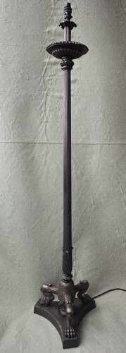 Bronzed Cast Iron Floor Lamp