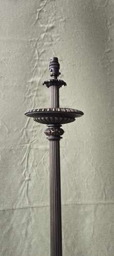Bronzed Cast Iron Floor Lamp