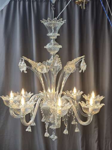 Elegant 8 Light Venetian Chandelier