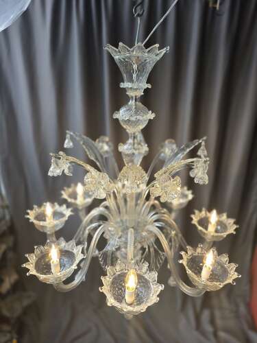 Elegant 8 Light Venetian Chandelier